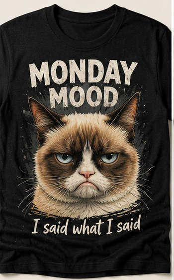 Monday Mood — I Said What I Said Cat T-Shirt
